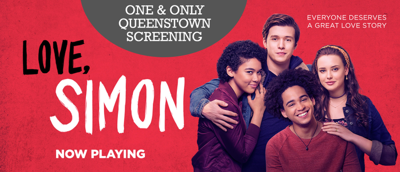 Movie poster reading 'love simon' 