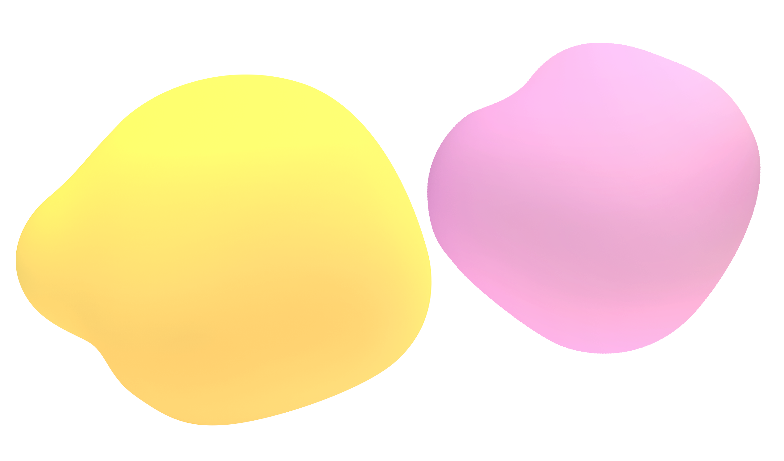 Pink and Yellow thought shape